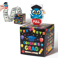 Xqumoi Kindergarten Graduation Money Box for Cash Gift - Congrats Crad Money Gift Box for Cash with Pull Out Card Funny DIY Surprise Explosion Holder Grad Gift Box Creative Way to Give Cash as A Gift