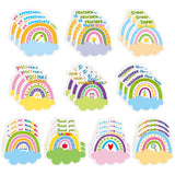Xqumoi 30 Pack Teacher Sticky Notes - Rainbow Self Sticky Notepads Teacher Notepads Writing Memo Pads Teacher Appreciation Gift Back to School Office Supplies Birthday Party Favors Goodies Bag Fillers