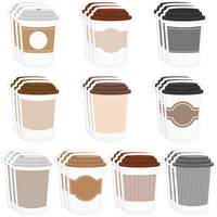 Xqumoi 30 Pack Coffee Cup Sticky Notes, Total 600 Sheets, Funny Self Sticky Notepads Memo Pads for Coffee Lover Office School Student Kids Gift Class Reward Birthday Party Favors Goodies Bag Fillers