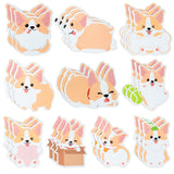 Xqumoi 30 Pack Corgi Sticky Notes - Cute Cartoon Corgi Self Sticky Notepads Writing Memo Pads Animal Page Marker for Office School Student Birthday Party Favors Goodies Bag Fillers, Total 600 Sheets