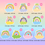Xqumoi 30 Pack Teacher Sticky Notes - Rainbow Self Sticky Notepads Teacher Notepads Writing Memo Pads Teacher Appreciation Gift Back to School Office Supplies Birthday Party Favors Goodies Bag Fillers