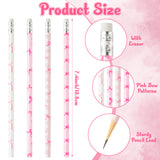Xqumoi 60Pcs Coquette Pink Bow Pencils with Eraser - Preppy Bow #2 HB Pencils, Back to School Classroom Student Rewards, School Office Supply, Party Goodie Bag Fillers Stuffers, Birthday Party Favors
