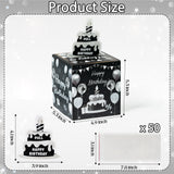 Xqumoi Birthday Money Box for Cash Gift Pull - Black Silver Money Gift Boxes for Cash with Pull Out Happy Birthday Card Funny DIY Holiday Surprise Birthday Gift Box Creative Way to Give Cash as A Gift