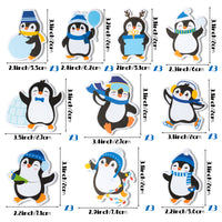 Xqumoi 30 Pack Winter Penguin Sticky Notes - Christmas Self Sticky Notepads Winter Notes Pads Polar Animal Writing Memo Pads Office School Supply Birthday Xmas Penguin Lover Gift Goodies Bag Fillers