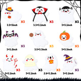 Xqumoi 30 Pack Halloween Ghost Sticky Notes, Weird Characters Sticky Notepad Cartoon Ghost Memo Pads Self Sticky Notes Page Markers for Office School Classroom Student Party Favor Goodies Bag Fillers