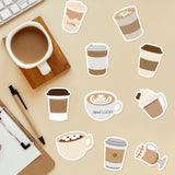 Xqumoi 30 Pack Coffee Cup Sticky Notes - Funny Self Sticky Notepads Writing Memo Pads for Coffee Lover Office School Supplies Student Kids Gift Class Reward Birthday Party Favors Goodies Bag Fillers