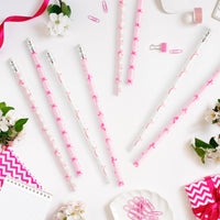 Xqumoi 60Pcs Coquette Pink Bow Pencils with Eraser - Preppy Bow #2 HB Pencils, Back to School Classroom Student Rewards, School Office Supply, Party Goodie Bag Fillers Stuffers, Birthday Party Favors