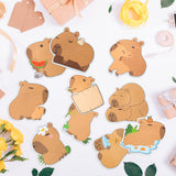 Xqumoi 30 Pack Capybara Sticky Notes - Cute Cartoon Capybara Self Sticky Notepads Writing Memo Pads Animal Page Marker for Office School Student Birthday Party Favors Goodies Bag Fillers 600 Sheets