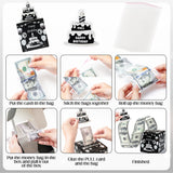 Xqumoi Birthday Money Box for Cash Gift Pull - Black Silver Money Gift Boxes for Cash with Pull Out Happy Birthday Card Funny DIY Holiday Surprise Birthday Gift Box Creative Way to Give Cash as A Gift