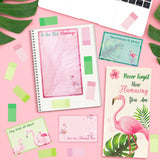 Xqumoi Flamazing Flamingo Sticky Notes Set - Never Forget How Flamazing You are Self-Stick Note Pads, Motivational Sticky Notes, Writing Memo Pad, Positive Gift, Back to School Office Supplies