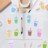 Xqumoi 30 Pack Bubble Tea Sticky Notes, Total 600 Sheets, Boba Milk Tea Theme Self Sticky Notepads Writing Memo Pads Page Marker for Office School Student Birthday Party Favors Goodies Bag Fillers