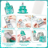 Xqumoi Birthday Money Box for Cash Gift Pull - Teal Blue Money Gift Boxes for Cash with Pull Out Happy Birthday Card Funny DIY Holiday Surprise Birthday Gift Box Creative Way to Give Cash as A Gift