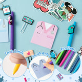 Xqumoi Funny Nurse Themed Stationery Set - Nurse Gift Sticky Notes, Medical Decal Stickers Gel Pens, Paper Clip Bookmarks, Keychain, Nursing Student Essentials School Graduation Gift, Hospital Supply