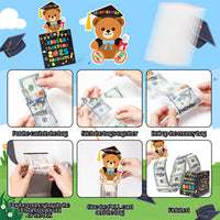 Xqumoi 2025 Kindergarten Graduation Money Box for Cash Gift - Preschool Graduate Money Box with Pull Out Card Transparent Bags Surprise Explosion Holder Grad Party Supplies Creative Way to Give Cash