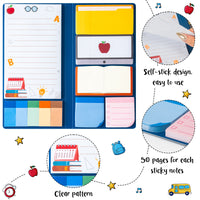 Xqumoi Best Assistant Principal Ever Sticky Notes Set - School Assistant Principal Self-Stick Note Pads Thank You Appreciation Gift Writing Memo Pad Page Marker Back to School Office Supplies