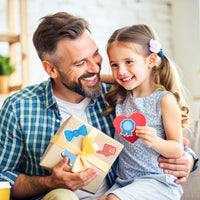 Xqumoi 30 Pack Father's Day Sticky Notes - Best Dad Ever Self Sticky Notepads Writing Memo Pads Funny Father’s Day Gift from Son Daughter Birthday Gift School Office Supplies for Daddy Him Men