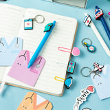 Xqumoi Funny Nurse Themed Stationery Set - Nurse Gift Sticky Notes, Medical Decal Stickers Gel Pens, Paper Clip Bookmarks, Keychain, Nursing Student Essentials School Graduation Gift, Hospital Supply