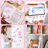 Xqumoi Coquette Pink Bow Sticky Notes Set - I’m Just A Girl Self-Stick Note Pads Bowknot Notepads Writing Memo Pad Page Marker Bookmarker Preppy Girly Stuff Back to School Office Supplies Gift