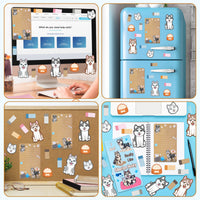 Xqumoi I Just Really Like Siberian Husky Sticky Notes Set, 550 Sheets, Cute Husky Self-Stick Notes Pads Animal Divider Tabs Bundle Writing Memo Pads Page Marker Back to School Office Supplies Gift