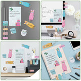 Xqumoi I Just Really Like Llamas Sticky Notes Set, 550 Sheets, Cute Cartoon Alpaca Self-Stick Notes Pads Animal Divider Tabs Bundle Writing Memo Pads Page Marker School Office Supplies Small Gift