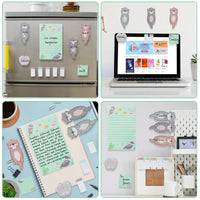 Xqumoi 2 Pack I Just Really Like Otters Sticky Notes Set - Cute Cartoon Otters Self-Stick Notes Pads Animal Divider Tabs Bundle Writing Memo Pads Page Marker Back to School Office Supplies Small Gift