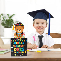 Xqumoi 2025 Kindergarten Graduation Money Box for Cash Gift - Preschool Graduate Money Box with Pull Out Card Transparent Bags Surprise Explosion Holder Grad Party Supplies Creative Way to Give Cash