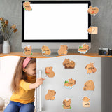 Xqumoi 30 Pack Capybara Sticky Notes - Cute Cartoon Capybara Self Sticky Notepads Writing Memo Pads Animal Page Marker for Office School Student Birthday Party Favors Goodies Bag Fillers 600 Sheets