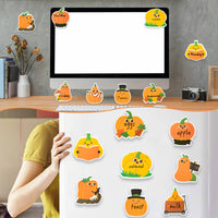 Xqumoi 30 Pack Fall Pumpkin Sticky Notes, Thanksgiving Autumn Party Favors Pumpkin Shaped Self Sticky Memo Pads for Office School Student Supplies Baby Shower Halloween Goodies Bag Fillers