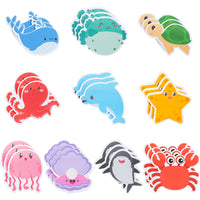 Xqumoi 30 Pack Sea Animal Sticky Notes Total 600 Sheets Under The Ocean Life Self Sticky Memo Pads Mini Notepads Office Supplies for School Student Kids Classroom Goodies Rewards Party Favor Gift