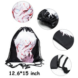 Xqumoi 73 Pieces Jujutsu Kaisen Gift Sets for Fans, Including Jujutsu Kaisen Drawstring Bag Backpack, Face Mask, Keychain, Phone Lanyard, Phone Airbag Holder, Cards, Stickers, Button Pins, Wristbands