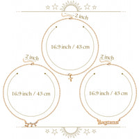 Xqumoi Sagittarius Zodiac Layer Necklaces 14K Gold Plated 12 Constellation Zodiac Dainty Pendant Choker Horoscope Astrology Star Necklace Jewelry Birthday Gift for Women Girls with Marble Display Card