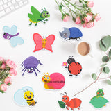 Xqumoi 30 Pack Bugs Sticky Notes, Total 600 Sheets, Cute Spring Insects Ladybugs Bee Butterfly Self Sticky Memo Pads for Office School Student Kids Class Birthday Party Favors Goodies Bag Fillers