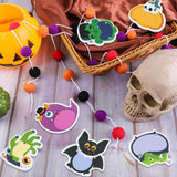 Xqumoi 30 Pack Halloween Sticky Notes, Weird Characters Sticky Notepad Pumpkin Skull Ghost Witch Memo Pads Self-Adhesive Notes for Home Office School Classroom Student Party Favor (Total 600 Sheets)