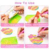 Xqumoi 30Pcs 5D Easter Diamond Painting Keychain Hanging Ornaments Kit Easter Egg Bunny DIY Diamond Art Mosaic Full Drill Key Chain Handmade Rhinestone Gem Art Crafts Pendant Gift Tags for Kids Adults