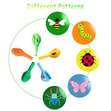 Xqumoi 50Pcs Bugs Party Balloons 12Inch Spring Summer Insect Theme Latex Balloons Party Decorations Supplies Butterfly Bee Ladybug Caterpillar Stag Beetle Patterns Balloon for Birthday Baby Shower