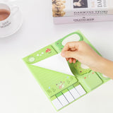 Xqumoi I Just Really Like Frogs Sticky Notes Set, 550 Sheets, Cute Cartoon Frogs Self-Stick Notes Pads Animal Divider Tabs Bundle Writing Memo Pads Page Marker School Office Supplies Small Gift