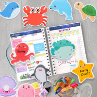 Xqumoi 30 Pack Sea Animal Sticky Notes Total 600 Sheets Under The Ocean Life Self Sticky Memo Pads Mini Notepads Office Supplies for School Student Kids Classroom Goodies Rewards Party Favor Gift