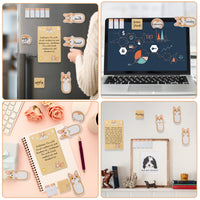 Xqumoi I Just Really Like Corgis Sticky Notes Set, 550 Sheets, Cute Cartoon Corgis Butt Self-Stick Notes Pads Animal Divider Tabs Bundle Writing Memo Pads Page Marker School Office Supplies Small Gift