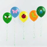 Xqumoi 50Pcs Bugs Party Balloons 12Inch Spring Summer Insect Theme Latex Balloons Party Decorations Supplies Butterfly Bee Ladybug Caterpillar Stag Beetle Patterns Balloon for Birthday Baby Shower